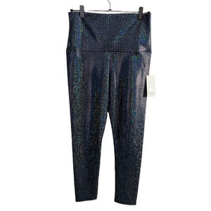 Emily HSU Designs Sneaker Leggings Womens XL Midnight Mermaid Iridescent NWT